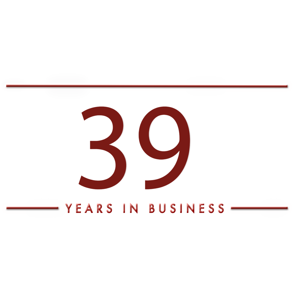 39 years in business